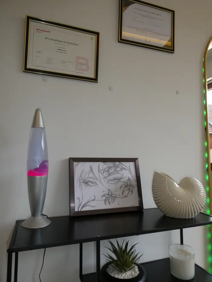 Un détail de la décoration de l'institut